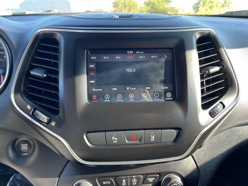 used 2021 Jeep Cherokee car, priced at $18,500