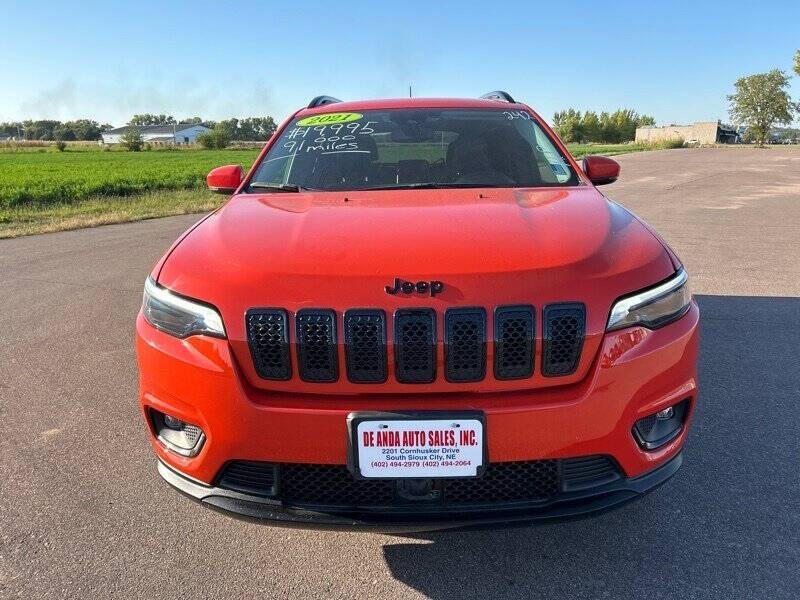 used 2021 Jeep Cherokee car, priced at $18,500