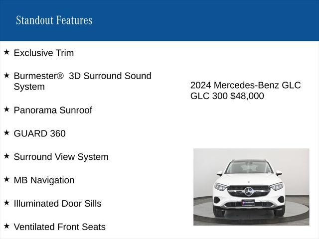 used 2024 Mercedes-Benz GLC 300 car, priced at $48,000