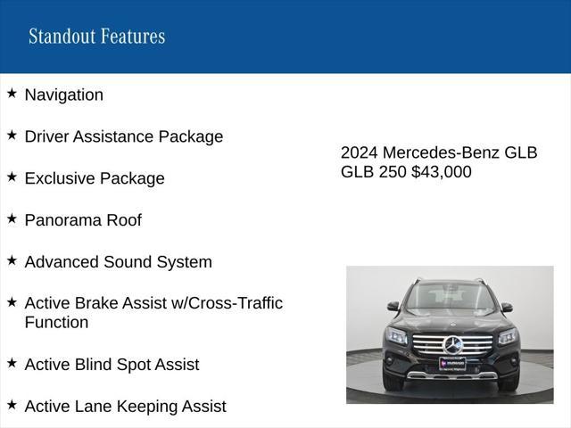 used 2024 Mercedes-Benz GLB 250 car, priced at $43,000