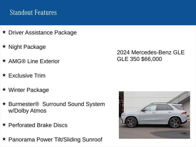 used 2024 Mercedes-Benz GLE 350 car, priced at $66,000