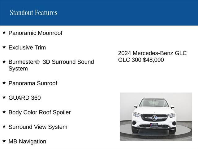 used 2024 Mercedes-Benz GLC 300 car, priced at $48,000