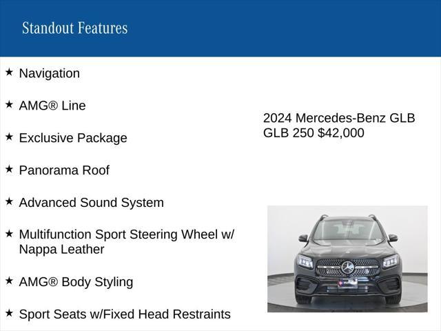 used 2024 Mercedes-Benz GLB 250 car, priced at $42,000