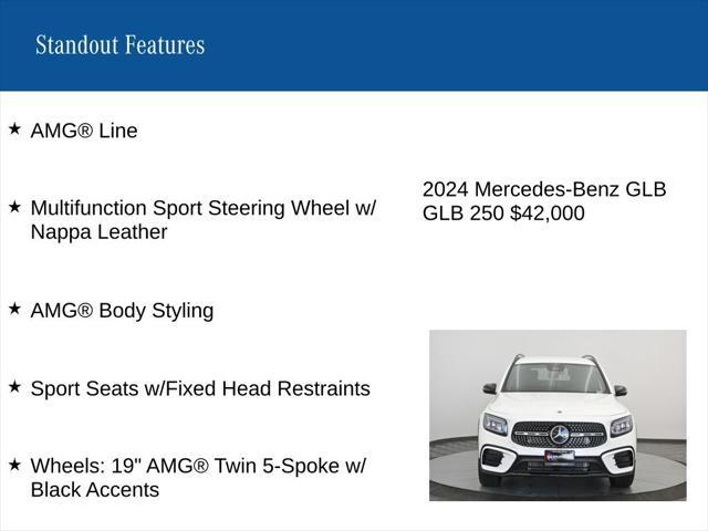 used 2024 Mercedes-Benz GLB 250 car, priced at $42,000