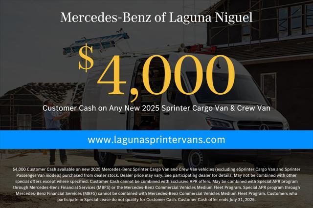 new 2025 Mercedes-Benz Sprinter 2500 car, priced at $69,478