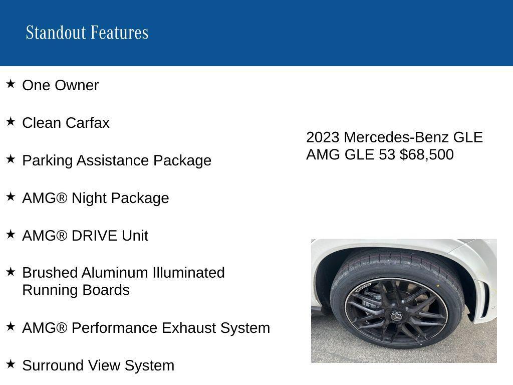 used 2023 Mercedes-Benz AMG GLE 53 car, priced at $68,500