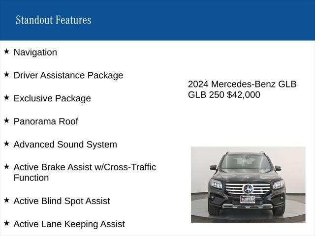 used 2024 Mercedes-Benz GLB 250 car, priced at $42,000