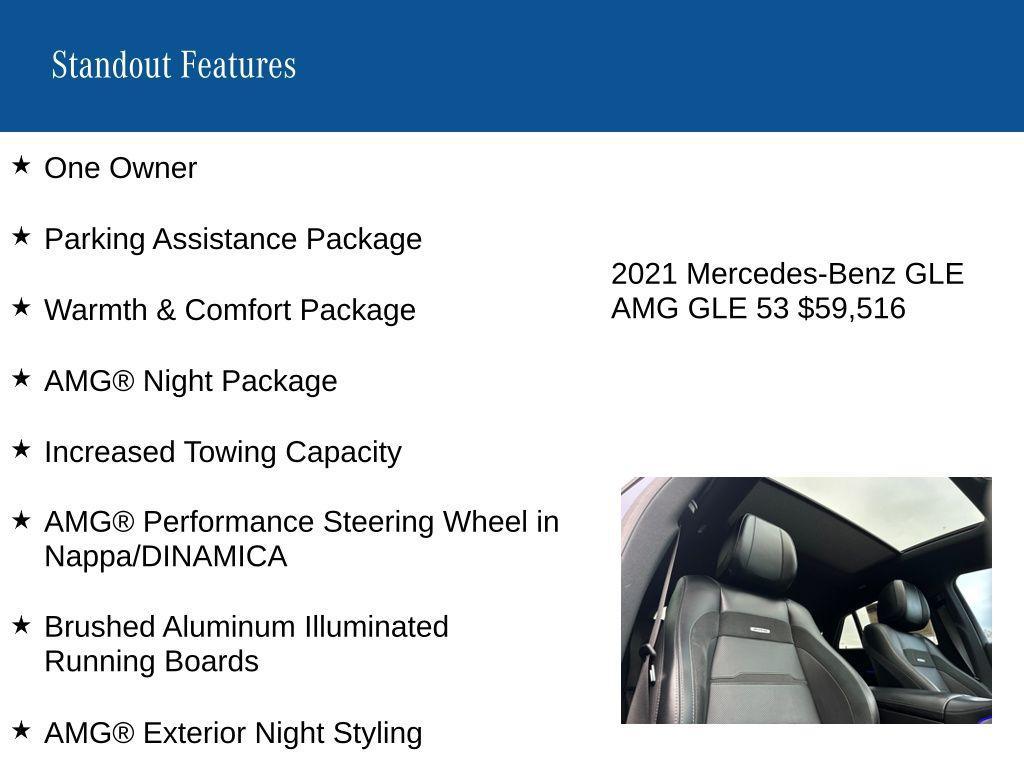 used 2021 Mercedes-Benz AMG GLE 53 car, priced at $59,516