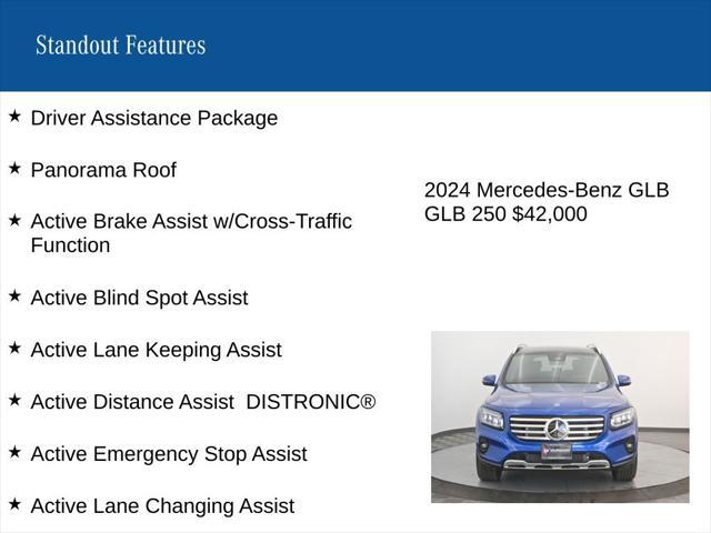 used 2024 Mercedes-Benz GLB 250 car, priced at $42,000