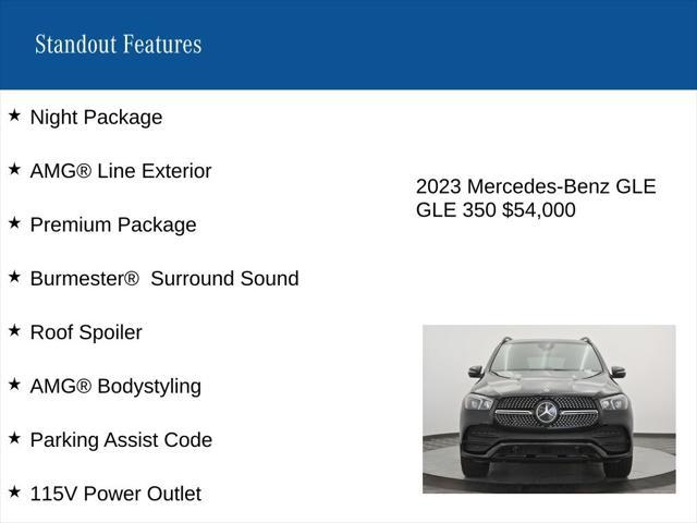 used 2023 Mercedes-Benz GLE 350 car, priced at $54,000