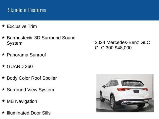 used 2024 Mercedes-Benz GLC 300 car, priced at $48,000