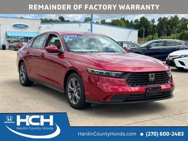 used 2024 Honda Accord car, priced at $25,407