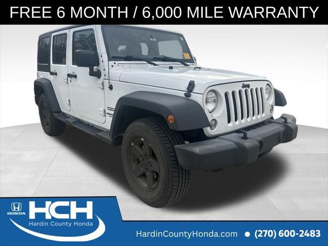 used 2016 Jeep Wrangler Unlimited car, priced at $18,370