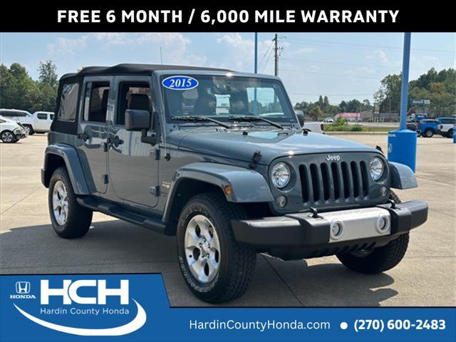 used 2015 Jeep Wrangler Unlimited car, priced at $24,115