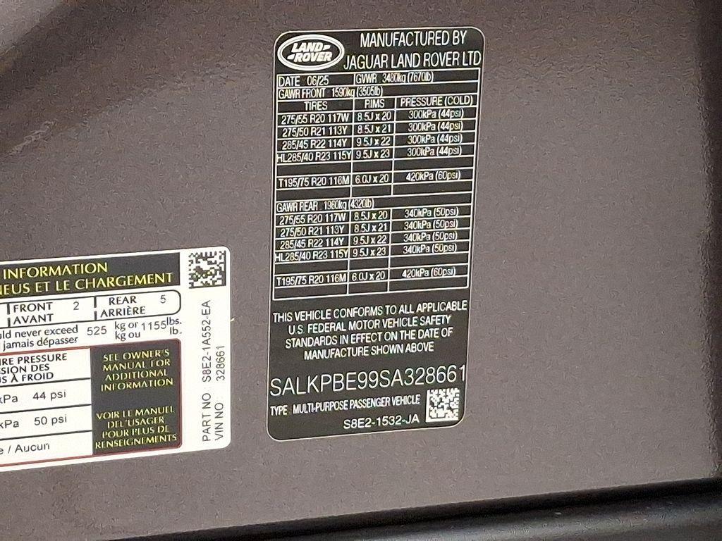 new 2025 Land Rover Range Rover car, priced at $155,185
