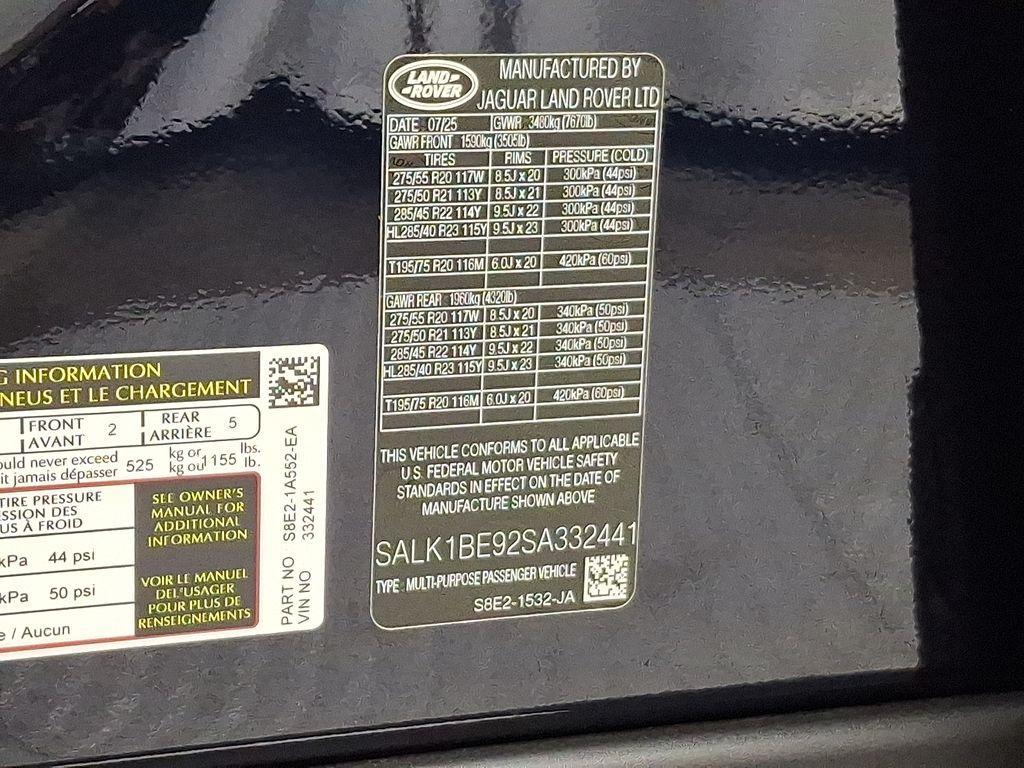 new 2025 Land Rover Range Rover car, priced at $191,580