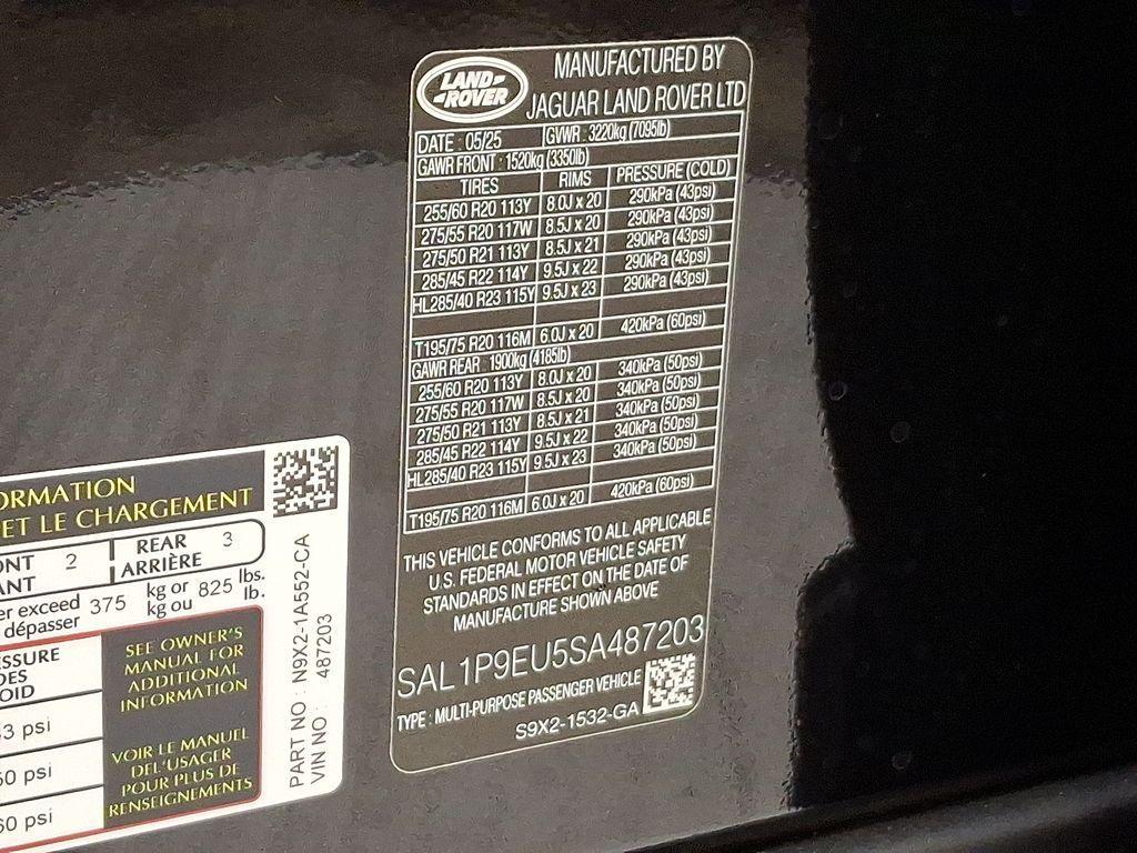 new 2025 Land Rover Range Rover Sport car, priced at $88,040