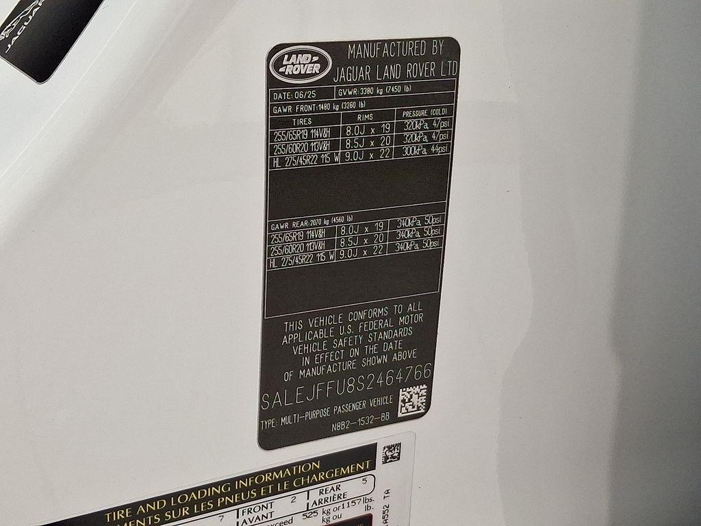 new 2025 Land Rover Defender car, priced at $76,938