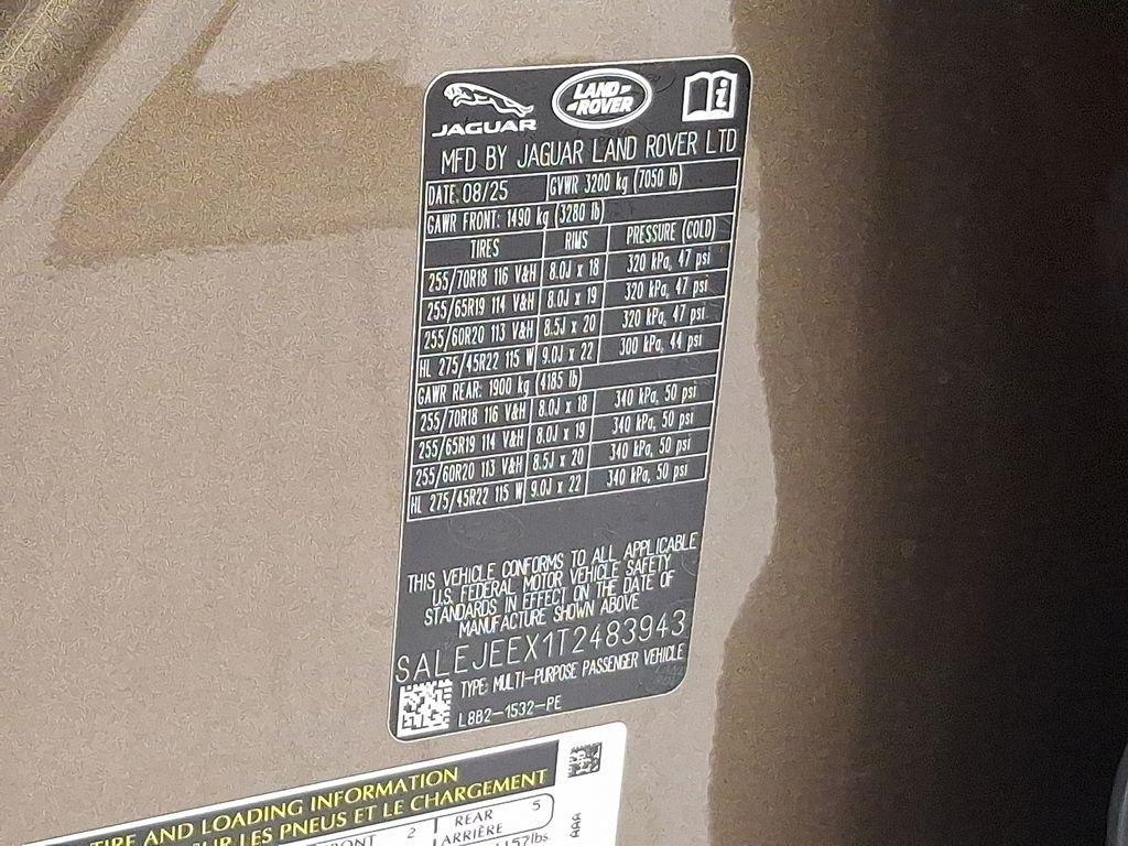 new 2026 Land Rover Defender car, priced at $81,066