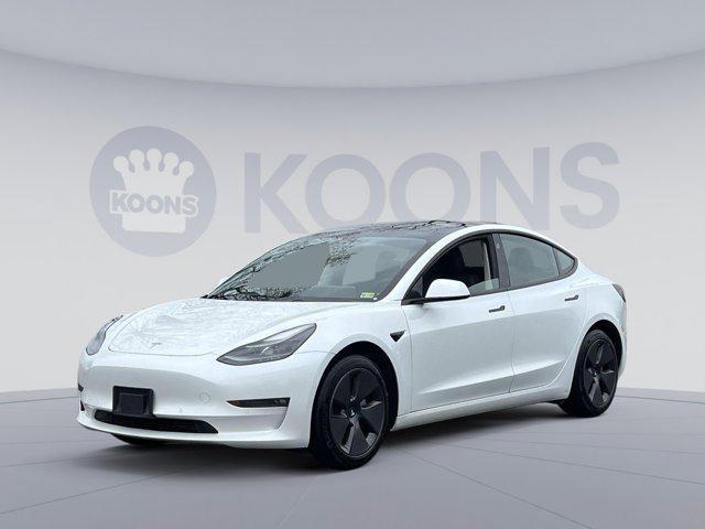 used 2021 Tesla Model 3 car, priced at $23,500
