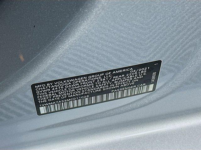 used 2021 Volkswagen Passat car, priced at $19,097