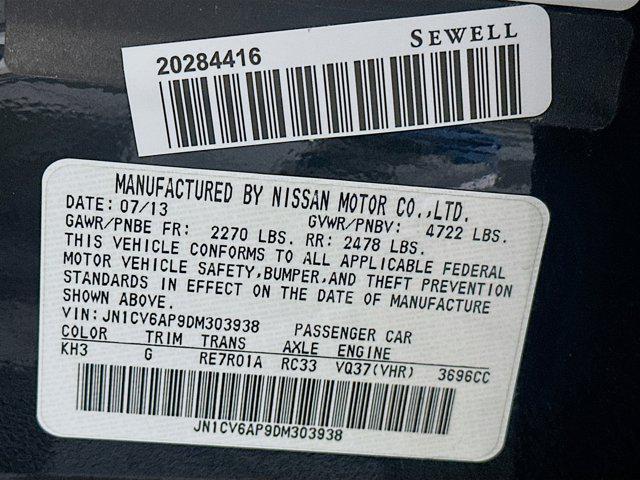 used 2013 INFINITI G37 car, priced at $9,299