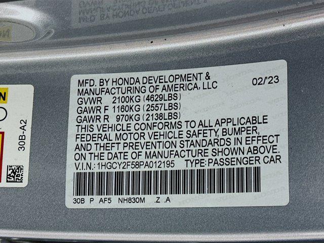 used 2023 Honda Accord Hybrid car, priced at $25,239