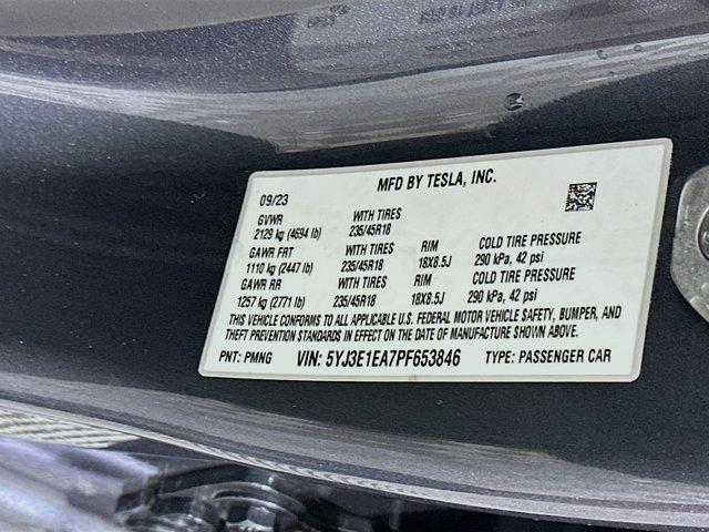 used 2023 Tesla Model 3 car, priced at $25,997