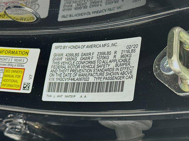 used 2020 Honda Accord car, priced at $23,996