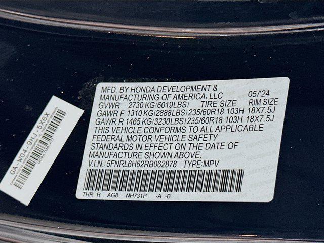 used 2024 Honda Odyssey car, priced at $34,297