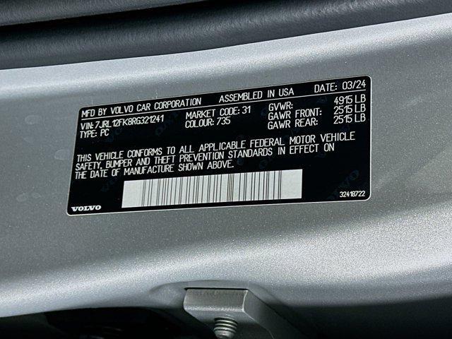 used 2024 Volvo S60 car, priced at $22,597