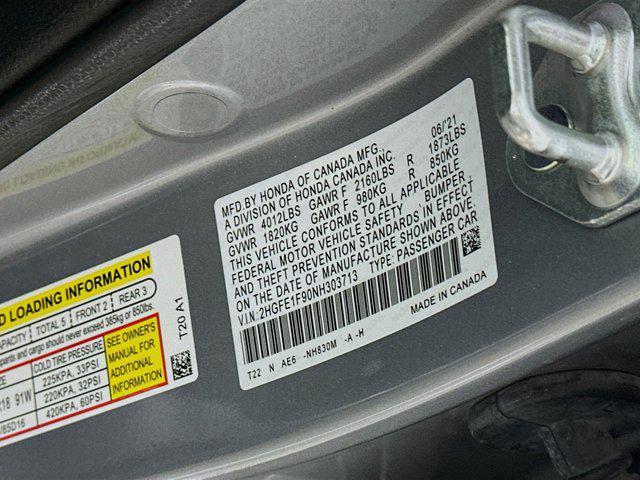 used 2022 Honda Civic car, priced at $25,999