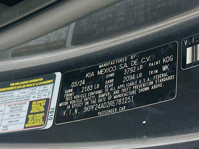 used 2024 Kia Forte car, priced at $16,487
