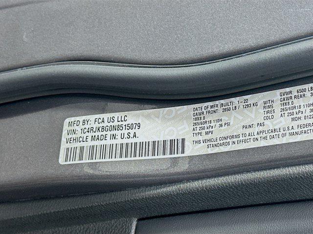 used 2022 Jeep Grand Cherokee L car, priced at $31,497
