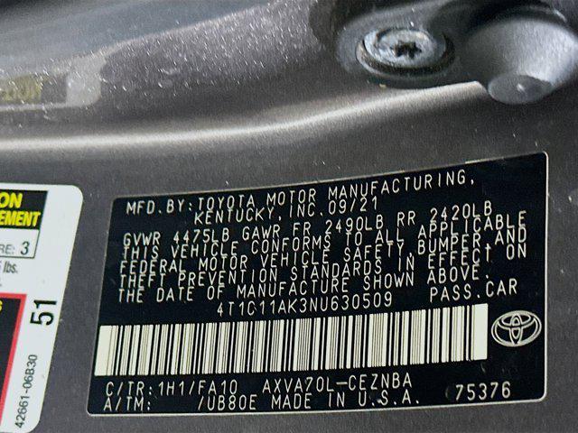 used 2022 Toyota Camry car, priced at $20,787