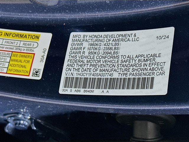used 2025 Honda Accord car, priced at $28,347