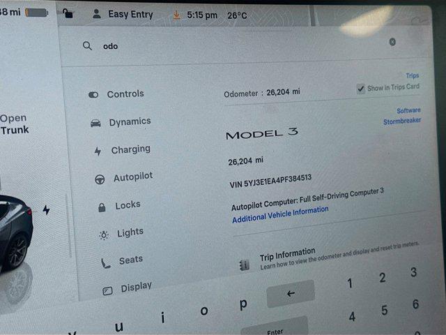 used 2023 Tesla Model 3 car, priced at $25,697