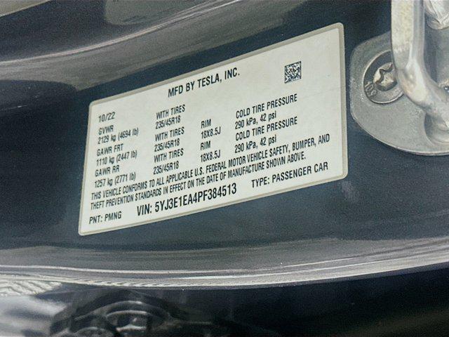 used 2023 Tesla Model 3 car, priced at $25,697