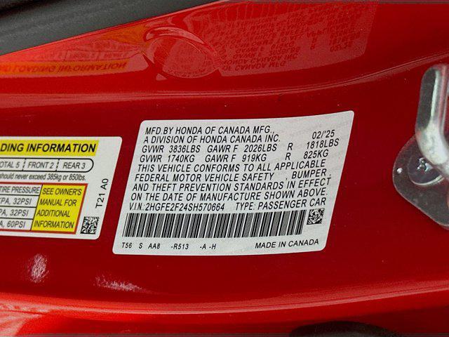 used 2025 Honda Civic car, priced at $22,397