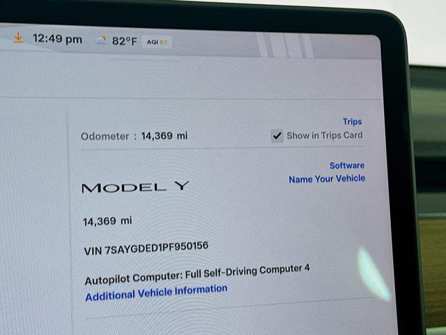 used 2023 Tesla Model Y car, priced at $29,496