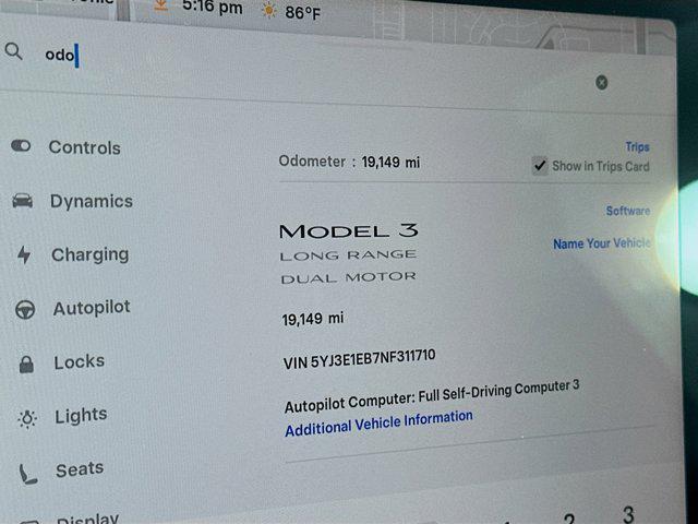 used 2022 Tesla Model 3 car, priced at $26,987