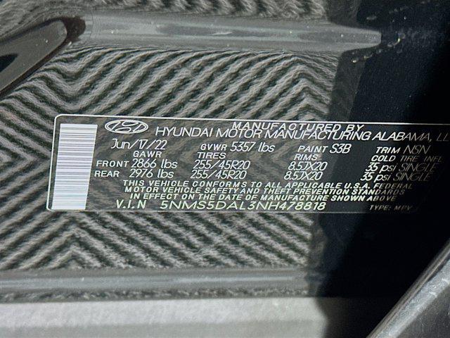 used 2022 Hyundai Santa Fe car, priced at $27,596