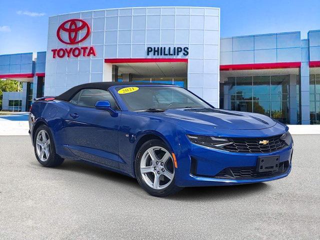 used 2021 Chevrolet Camaro car, priced at $22,994