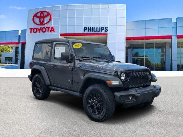 used 2022 Jeep Wrangler car, priced at $22,594