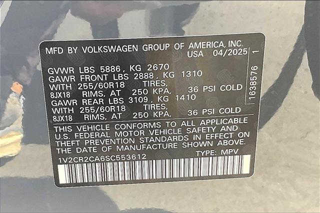 new 2025 Volkswagen Atlas car, priced at $48,514