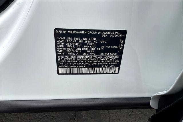 new 2025 Volkswagen Atlas car, priced at $44,491