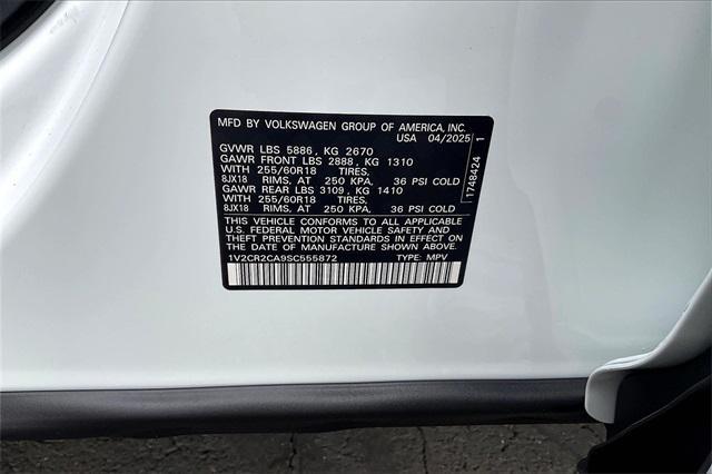 new 2025 Volkswagen Atlas car, priced at $47,059