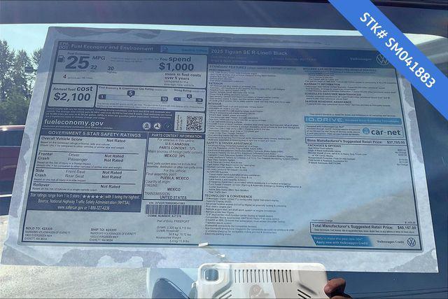 new 2025 Volkswagen Tiguan car, priced at $38,829