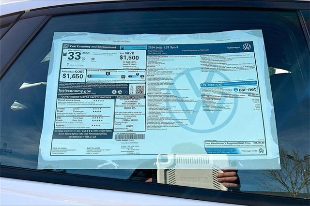 new 2024 Volkswagen Jetta car, priced at $24,143