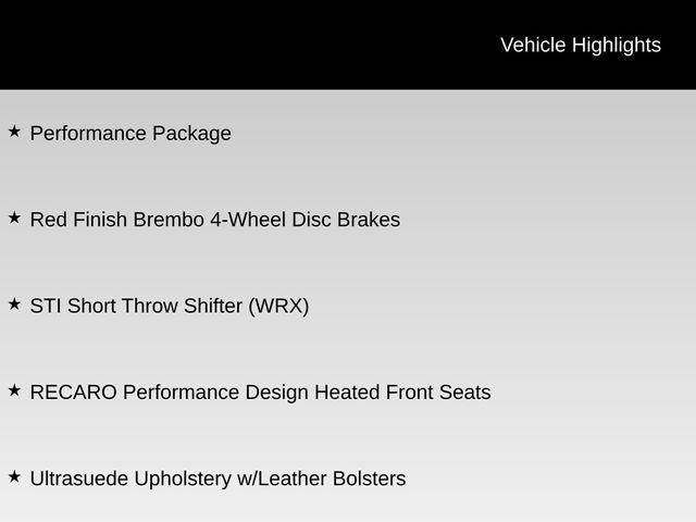 used 2020 Subaru WRX car, priced at $23,000